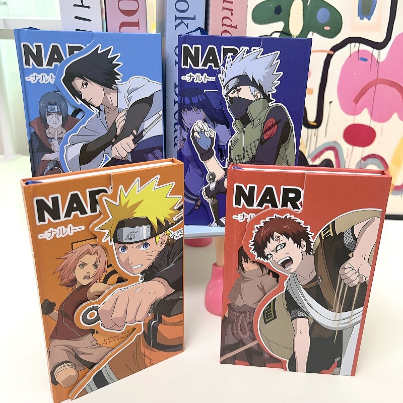 Cosplay Prop Book - Anime Naruto Renkli Sayfa Kitabı: Manyetik