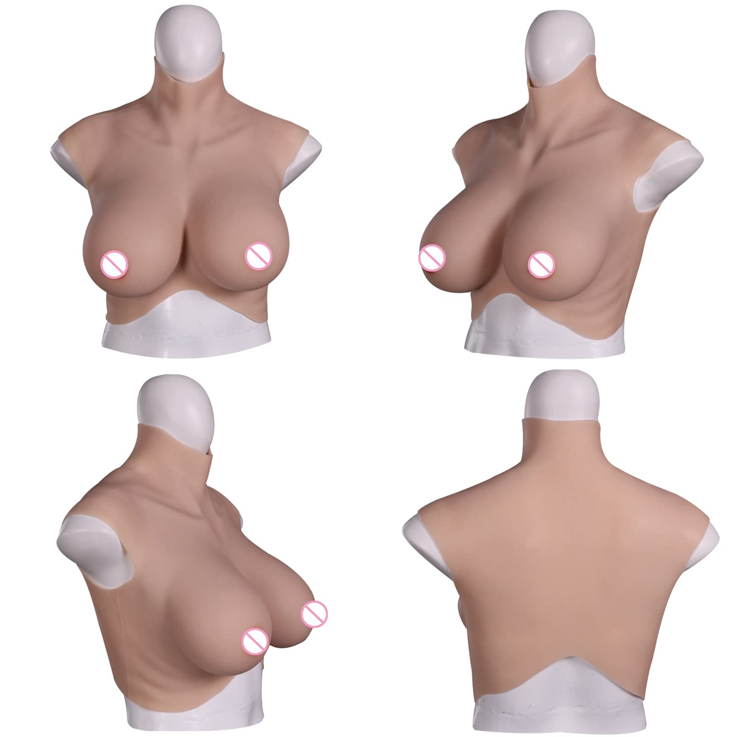 Cosplay Prop Filler - Erkekler için sahte göğüsler silikon dolgu