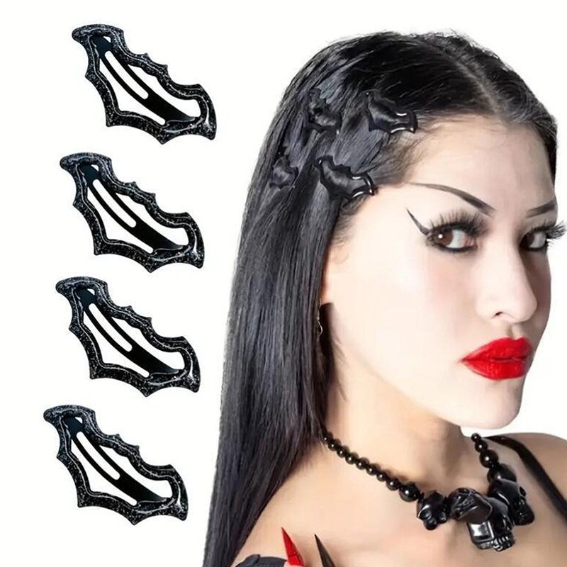 Cosplay Bat Prop - 10 adet cadılar bayramı yarasa tokalar