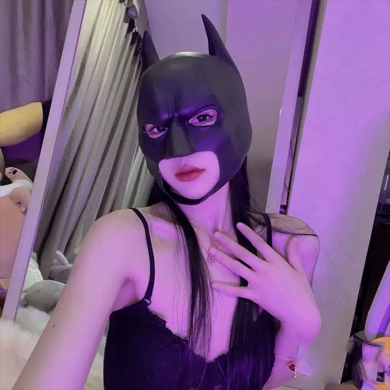 Erkek ve Kadın Lateks Maske Ba - Cosplay Bat Prop incelemesi ve fiyatı