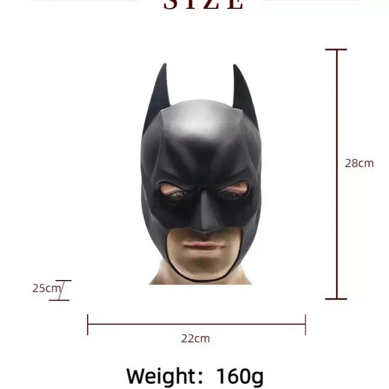 Erkek ve Kadın Lateks Maske Ba - Cosplay Bat Prop incelemesi ve fiyatı